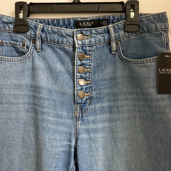 New Ralph Lauren High Rise Flare Jeans 8 - Picture 2 of 11